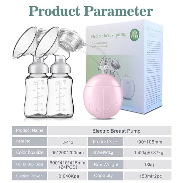 BREAST PUMP ELECTRONIC DOUBLE BOTTLE M 608 RH228 JanBrosMuscat